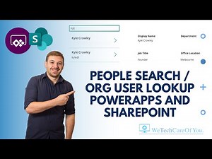 People Search / Org User Lookup - PowerApps and SharePoint