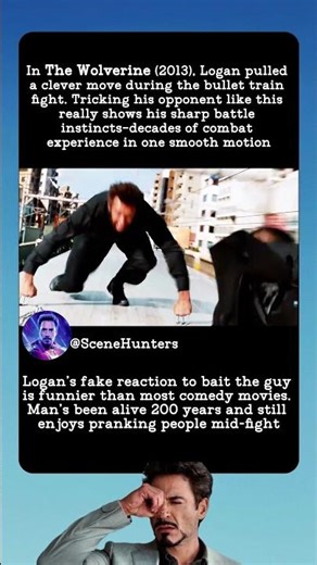 Wolverine 2013 Scene, Logan Tricks Enemy With Battle Instincts