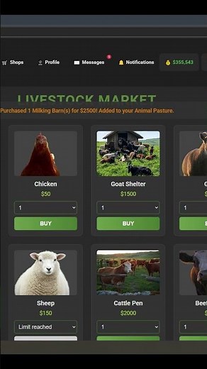 Text based browser game #FST #farmingsimulation