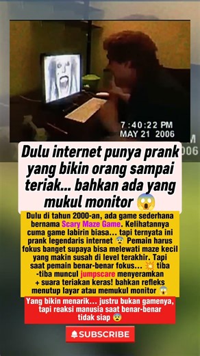 Scary Maze Game: Prank Viral yang Bikin Orang Kaget & Pecahin Monitor 😱 (Legend Internet 2006)
