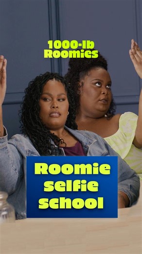 Class is in session! Jaz and Nesha walk through what you need to serve face and have the perfect selfie 🤳👩‍🏫 Tune in to #1000lbRoomies, Tuesdays at 10/9c. | TLC