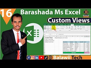 16.Ms Excel - Custom Views || Qeyb kamid ah qari xogtaada