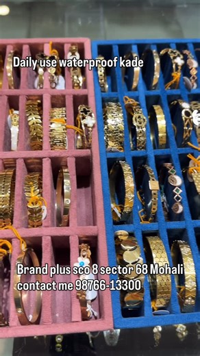 Brand Plus Jewellery on Instagram: "Anti tarnish daily use kade available at Brand plus sco 8 sector 68 Mohali contact me 98766-13300"