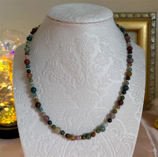 Handmade Colorful Fancy Jasper Beaded Necklace - Etsy