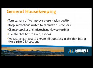 City of Menifee CERT Presentation: Disaster Preparedness Training