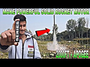 How To Make a Model Rocket Engine That Never Fails || How To Make Solid Rocket Motor || Rocket Candy