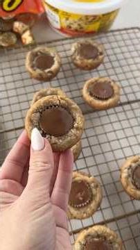 Peanut Butter Cup Cookies - 2 Ingredient Cookies! - #holidaybaking #christmascookies