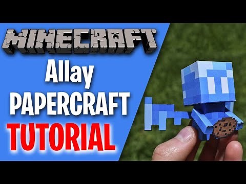 Como hacer al Allay de MINECRAFT en PAPERCRAFT | TUTORIAL