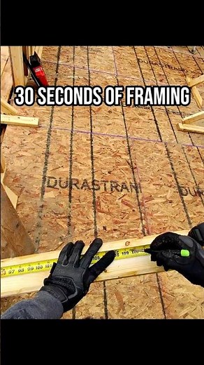 Gable end wall framing! #fyp #diy #trending #construction