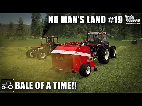 Cutting, Baling & Wrapping Grass For Silage - No Man's Land #19 Farming Simulator 19 Timelapse
