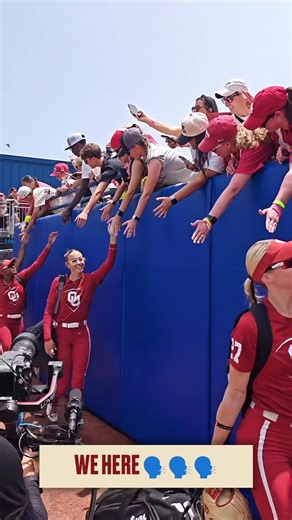 we here 🗣️🗣️🗣️ | Oklahoma Softball