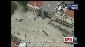 Brazilians trapped in massive hail storm