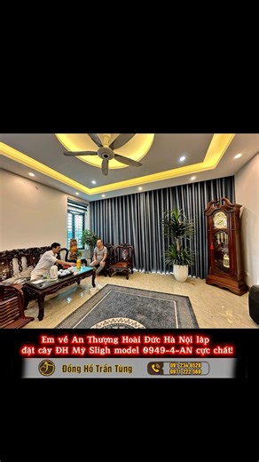 Installation of a 4-axis American clock with red ruby ​​crystal base, model 0949-4-AN, for Mr. Th...