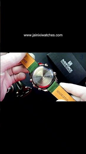 Naviforce NF9197 Chronograph Watch Full Features Explained Dual Time Alarm Backlight Review #Shorts