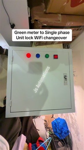 Green meter to unit lock single phase wifi automatic changeover panel… #jsautomations #Housewiring #greenmeter #200units #peaktime