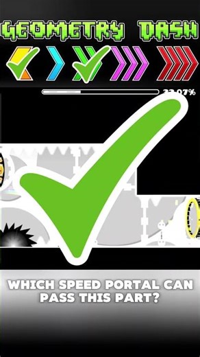 Which speed portal can pass this ship part in Electrodynamix? #gd #geometrydash