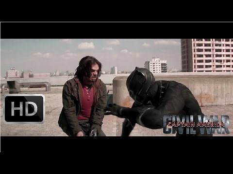 Captain America: Civil War - Black Panther vs Winter Soldier (Extended Scene) [Full HD]