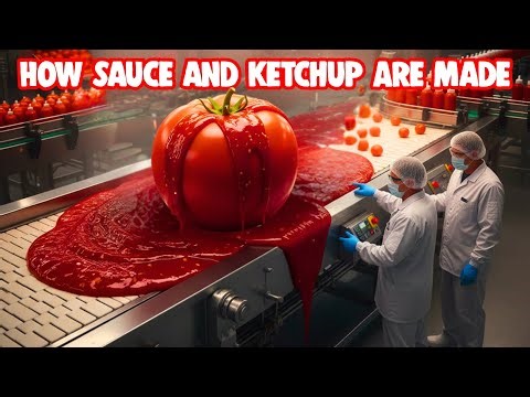 Inside a Sauce & Ketchup Factory | How Sauce and Ketchup Are Made Step by Step (Full Process)