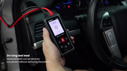 KAIWEETS Car Battery Tester 12V 24V, Auto Battery Load Tester with 100-2000 CCA Value Internal Resistance Cranking Charging Test, Battery Analyzer for Automotive, Motorcycle, Truck, Boat