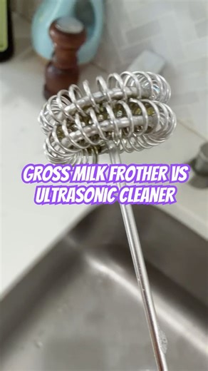 Milk frother cleaning hack! #cleaninghacks #cleaning #kitchenhacks #kitchengadgets