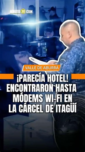¡Parecía hotel! Encontraron hasta módems Wi-Fi en la cárcel de Itagüí