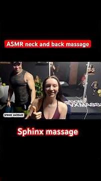 ASMR neck and back massage #asmrback #massage