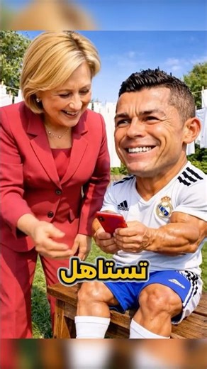 رونالدو يفوز بآيفون لكن نيمار😱😂#shorts #ronaldo