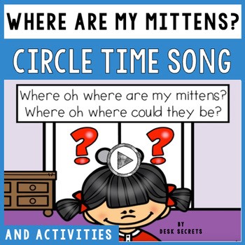 Winter Mittens Circle Time Song With Activities - Preschool Kindergarten 1st