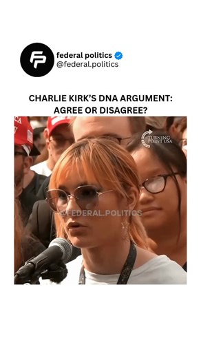 Federal Politics Daily on Instagram: "Science and logic collided in a powerful exchange when Charlie Kirk was challenged on the fundamental question of choice and individual rights. When asked why a person’s rights should be dependent on another’s viewpoint, Charlie turned to the undeniable facts of biology. He expertly broke down how the very “blueprint” for a human life—from height and eye color to hair and skin tone—is established at the moment of conception. This isn’t just a matter of opini