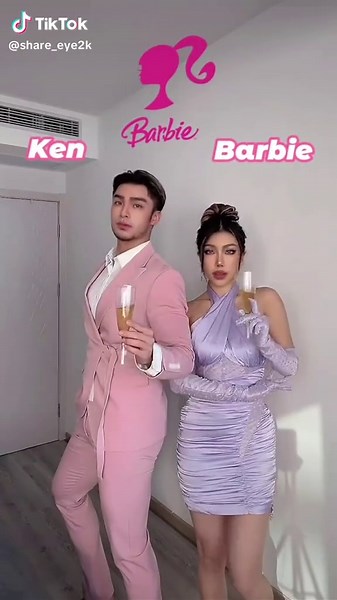 Barbie and Ken Outfit Transformation | Barbie Movie Makeup Tutorial