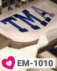 11 reactions | You can quickly and easily create monograms with our home embroidery machine, the EM-1010. #Embroidery #EmbroideryMachine | Ricoma Embroidery Machines | Facebook