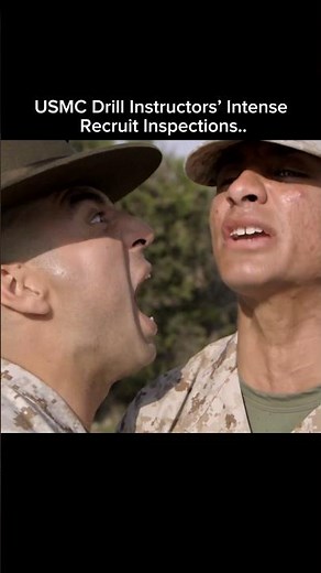 USMC Drill Instructors’ Intense Recruit Inspection..#USMC #MarineCorps #DrillInstructor