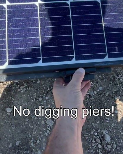 Best DIY solar panel ground mount rack #shorts