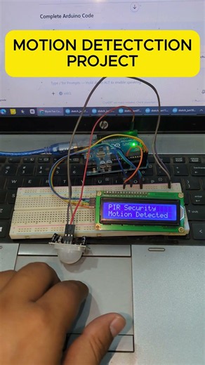 🚨 Arduino Triggers on Motion! #arduino#diy