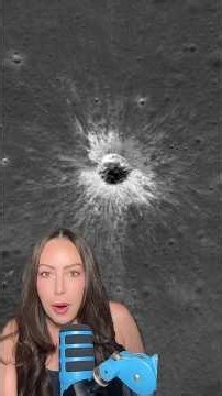 Giant new crater on the moon formed in once in a century event #space #astronomy #science #nasa
