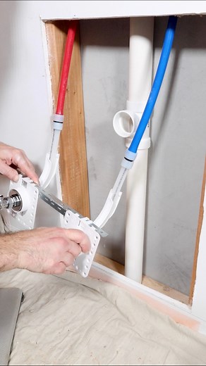 HoldRite fixture outlet box tips…I need to install shutoff valves and these fixture outlet boxes are fantastic. The valve is pre-installed to the box flange which can then be fastened to the 170 bracket. Debris covers protect the valves from being damaged and escutcheon covers screw into the box flange after drywall installation. Many thanks to HoldRite for sponsoring this tutorial 🔥#plumbing #holdritesolutions #bathroomremodel #homerepairtutor #brandpartner | Home Repair Tutor