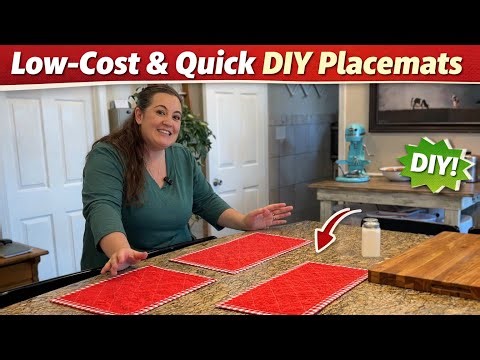 Super Low-Cost & Quick DIY Placemats | Easy & Fast Crafting!