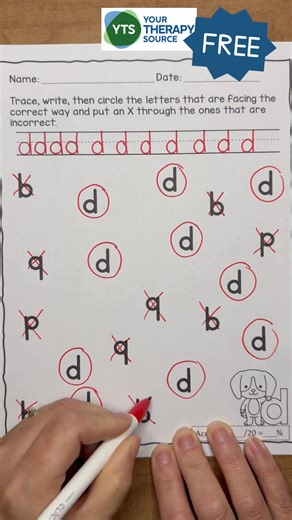 🔠 Do your students mix up letters or numbers? This FREE printable letter reversal worksheet helps kids practice letter identification and formation to reduce reversals and boost confidence! ✏️ These pages come straight from the Complete Letter and Number Reversal Packet and are perfect for classroom, therapy, or home practice. 📥 Download the 2 FREE sample pages at the bottom of the post! #freeprintable #letterreversal #handwritingpractice #occupationaltherapy #yourtherapysource | Your Therapy 