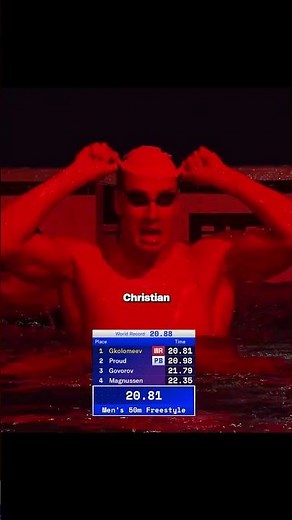 Gklomeev WORLD RECORD! Men's 50m Freestyle #enhancedgames