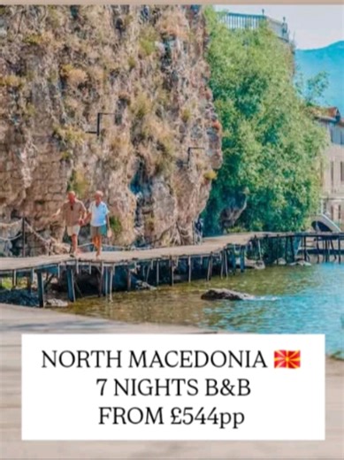 Lake Ohrid escape, North Macedonia 🇲🇰 🏩 Unique Resort & Spa, Lake Ohrid - North Macedonia 📅 Weds 27th May 🌜 7 nights 🍽️ Bed and Breakfast ✈️ London Gatwick → Ohrid 💕 Why we love it: 🌊 Lakeside setting on the shores of beautiful Lake Ohrid 🛏️ Spacious, modern rooms designed for a comfortable stay 🧖‍♀️ Stylish spa facilities for the ultimate unwind 🍹 Sun terrace and pool bar for laid-back daytime drinks 🚶‍♂️ Just a short stroll to the lake 🌄 Great base for exploring North Macedonia’s 