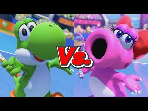Mario Tennis Aces - Yoshi Vs. Birdo