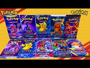 OPENING MIX VARIETIES OF POKEMON BOOSTER PACKS | VARIETIES OF POKEMON BOOSTER PACKS #pokemon #yt