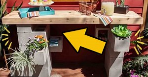 How To Build A Cinder Block Outdoor Bar With Planters