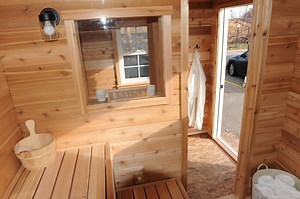 The best way to keep our saunas dry, germ free, and clean.