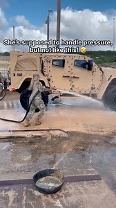 34K views · 219 reactions | Who knew the toughest opponent she’d face today would be a water hose with this power?  Follow @spacecameocommunity for more. #waterhose #pranks #waterpressure #militarylife #army #usarmy | Space Cameo | Facebook