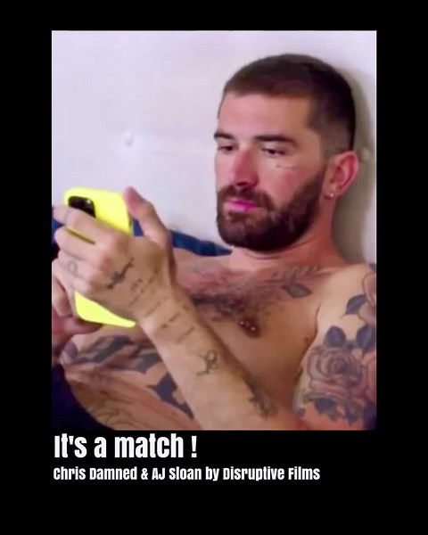 With Chris Damned it's always a match ❤️ #gaydating #gaydatinglife #chrisdamned #gaydatingapp #gaydatingculture #cinegay #gayinked #gayinkedguys