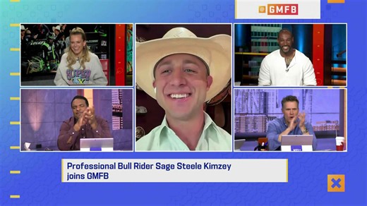 Professional bull rider Sage Steele Kimzey wakes up with 'GMFB'