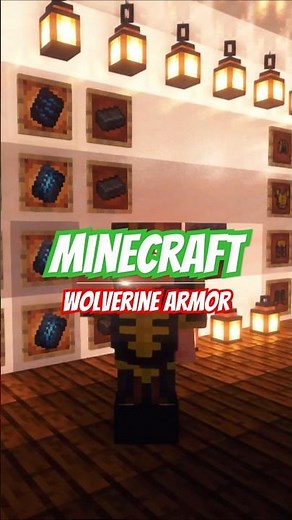 [Minecraft] How to build Wolverine Armor | Tutorial #shorts