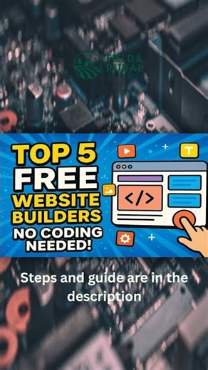 Top 5 Best FREE WEBSITE BUILDERS in 2026 (No Coding Needed!)