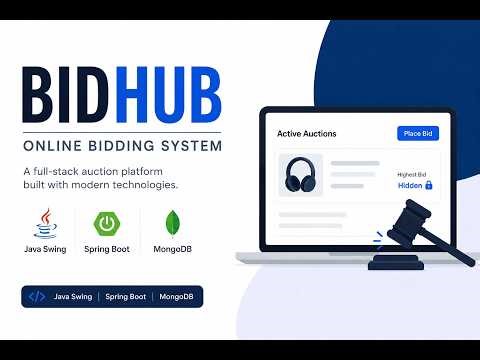 BIDHUB - Online Biding System Buit Using JAVA